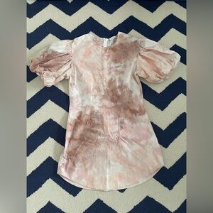 A.L.C. Blush Pink Tie-Dye Blouse
